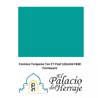Formica Turquesa Tex F7 Posf 122x244 F638 Formipack