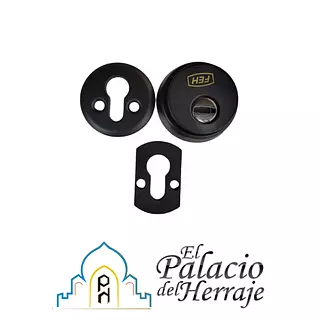 Escudo Antitaladro Negro Para Cilindro 6711 Feh